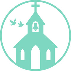 チャペル(鐘)×アイコン(グリーン)