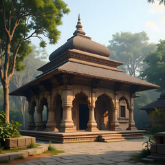 Traditional South Asian architecture adapted for climate extremes (heat, storms, rain)