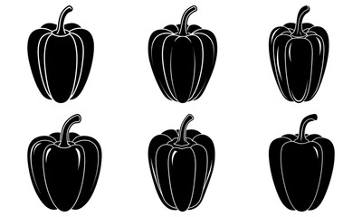 Paprika silhouette vector