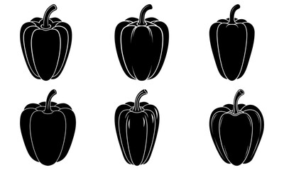 Paprika silhouette vector