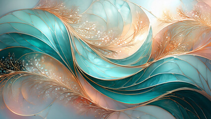 Fractal Luminal Weave Aurora Ossature
