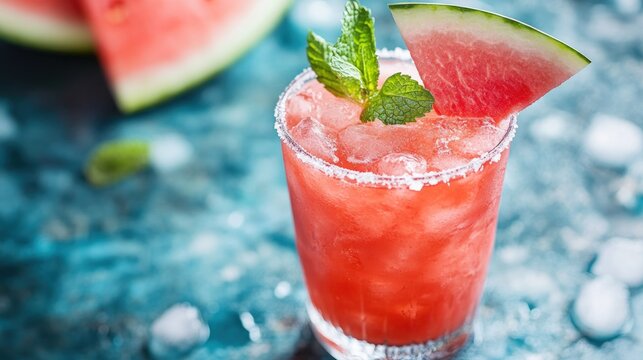 Refreshing Watermelon Cocktail - Powered by Adobe