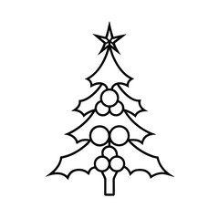 Obraz premium christmas tree vector