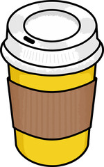 Coffee takeout cup