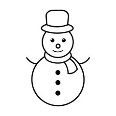 snowman with hat