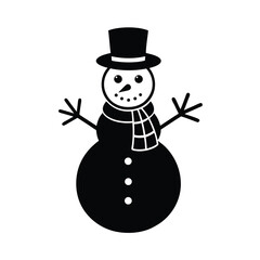 snowman with hat