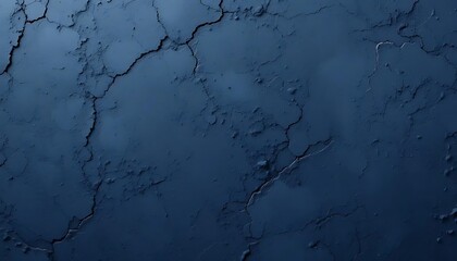 Dark blue textured plaster wall background