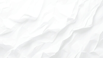 Obraz premium white crumpled paper background.