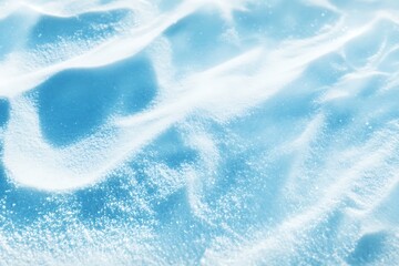 Obraz premium Pastel blue beach background with smooth sandy textures merging softly with clear skies