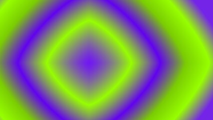 Abstract vibrant lime-green and purple gradient diamond pattern