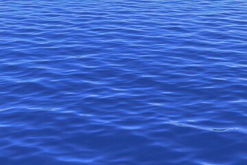 Naklejka premium Rippled Deep Blue Water Surface
