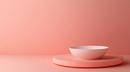 Pastel Pink Bowl Display Stand.