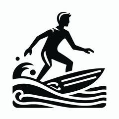 icon of person surfing on the beach