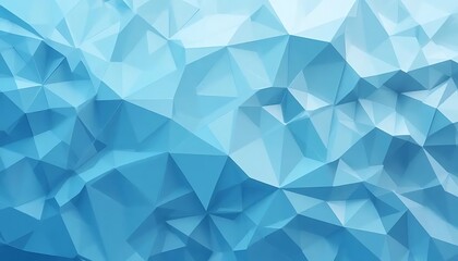 Abstract geometric background with overlapping translucent angular shapes in various shades of blue