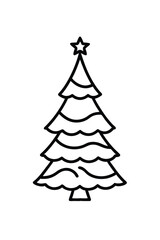 christmas tree vector illustration