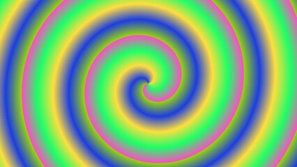 Hypnotic swirling spiral in vibrant pastel hues (4)