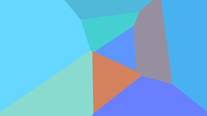 Abstract geometric art with pastel hues and polygonal shapes