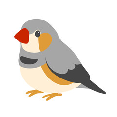 Colorful cartoon bird illustration with distinct features showcasing playful design suitable for children's books, educational materials, and creative projects