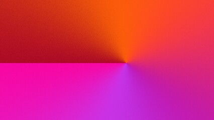 Vibrant gradient artwork featuring a split design with intense red and fuchsia hues transitioning smoothly
