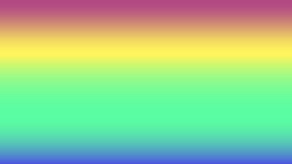 A vibrant gradient background transitions smoothly from purple to yellow to teal and blue