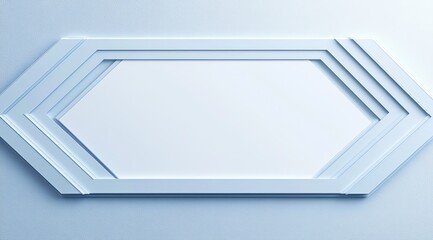 Abstract Hexagon Frame Background