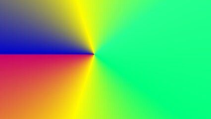 Vibrant radial gradient in blue, red, yellow, and green hues
