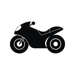 Fototapeta premium futuristic motorcycle black silhouette