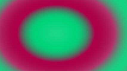 Abstract concentric circles in vibrant green and crimson, creating a blurred, soft gradient effect