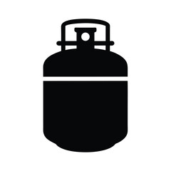 Obraz premium gas canister black silhouette 