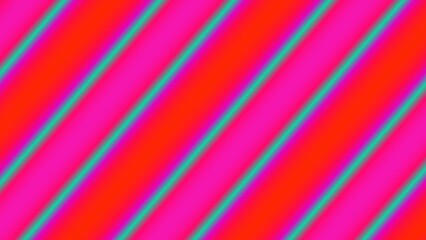 Diagonal stripes of vibrant pink, red, and teal gradients