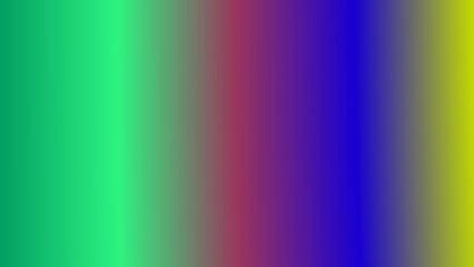 Vertical gradient stripes of teal, green, red, purple, blue, and yellow