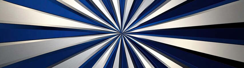 Abstract Blue and White Radial Burst Background