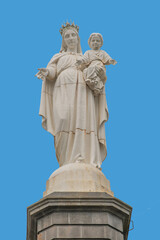 Fototapeta premium Notre-Dame-de-Haute-Auvergne, Rocher de Bonnevie, Murat, Cantal, Auvergne, France