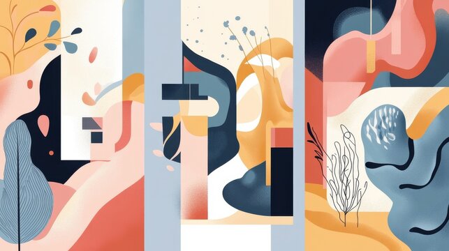 Job proposal abstract concept vector illustration set. Virtual job fair, internship, job alert, online hiring, human resources service, professional growth, career building abstract metaphor. illustr - Powered by Adobe