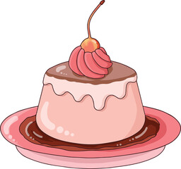 Cute pink pudding

