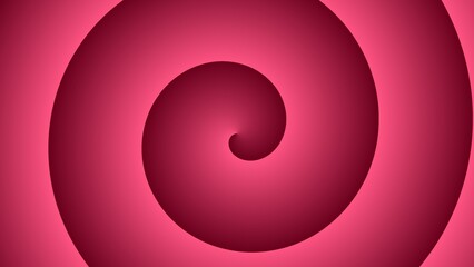 A mesmerizing crimson spiral, deepening in color towards its center, creates an illusion of depth and movement