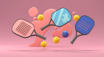 Pastel Pickleball Paradise AI Generated