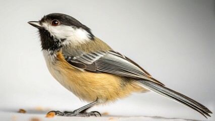 Obraz premium Chickadee on studio background