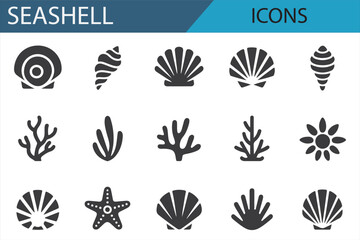 A Collection of Iconic Marine Shells for Coastal and Ocean-Themed Designs