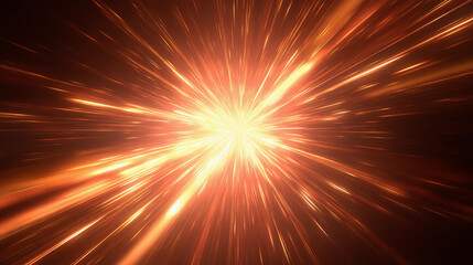 Dramatic burst of light radiating in all directions, creating an energetic and vibrant atmosphere