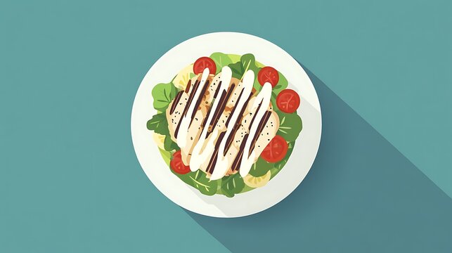 Grilled Chicken Salad Plate. (2)