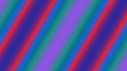 Diagonal gradient stripes in red, blue, green, and purple