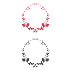 Christmas Garland Icon Vector Design.