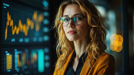 Woman in business setting