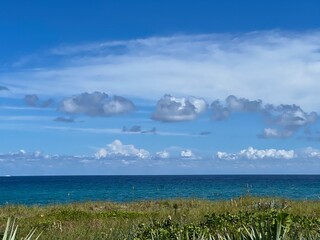 clouds over the sea