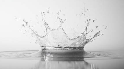 water splash on white background