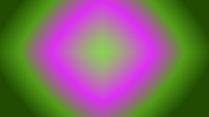 A vibrant abstract image featuring a gradient of green and fuchsia, forming a diamond-like shape at the center