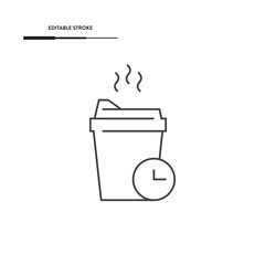 Coffee Break Icon Vector Design.