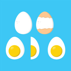 Egg Icon Set Vector Design.