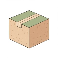 Isometric Illustration of Wood Block Joint